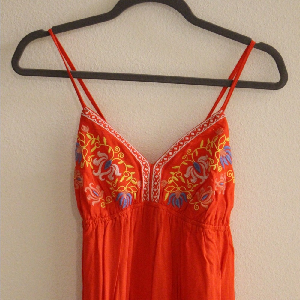 ORANGE SUMMER MAXI DRESS